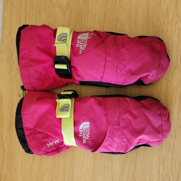 The North Face Other - The North Face Kids Pink Black Gloves Size S Youth Junior